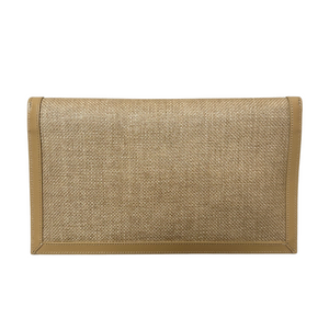 Uptown Raffia Clutch