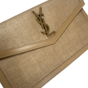 Uptown Raffia Clutch