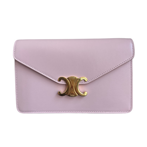 Triomphe Wallet on a Chain Pink