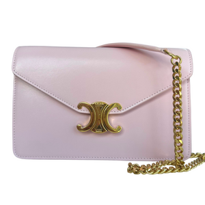 Triomphe Wallet on a Chain Pink